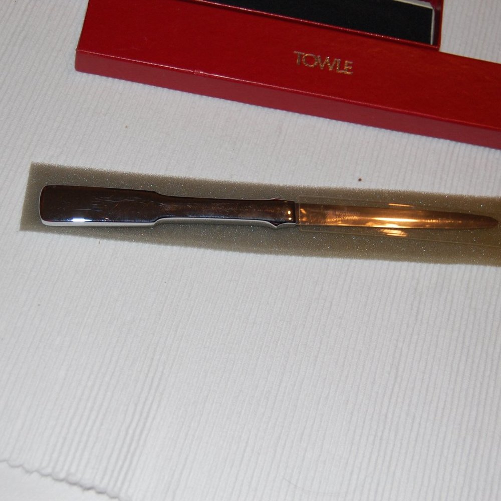 Carvel Hall Stainless Letter Opener   8 1/2" Long W/ 4" Blade